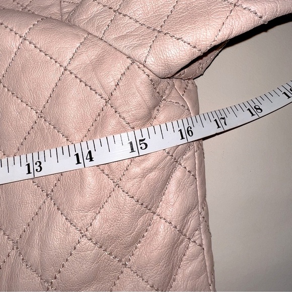 Hinge Seattle Quilted Leather Jacket Pink Size XS - Picture 16 of 16